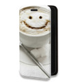 Дизайнерский горизонтальный чехол-книжка для Meizu M5 Кофе напиток