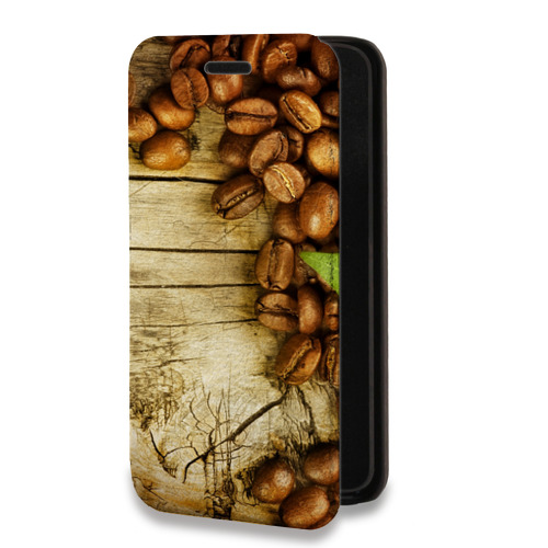 Дизайнерский горизонтальный чехол-книжка для Iphone 14 Pro Max Кофе напиток