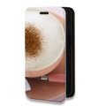 Дизайнерский горизонтальный чехол-книжка для Realme 7 Pro Кофе напиток