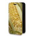 Дизайнерский горизонтальный чехол-книжка для Iphone 7 Кукуруза