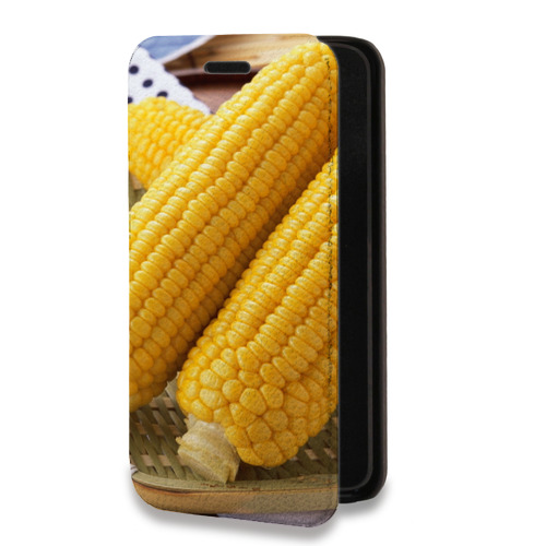 Дизайнерский горизонтальный чехол-книжка для Nokia X10 Кукуруза
