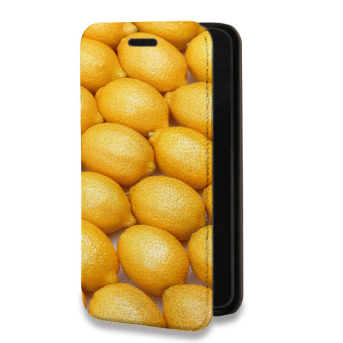 Дизайнерский горизонтальный чехол-книжка для Iphone 7 Plus / 8 Plus Лимон