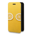 Дизайнерский горизонтальный чехол-книжка для Nokia 7 Лимон