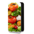 Дизайнерский горизонтальный чехол-книжка для Samsung Galaxy S20 FE Овощи