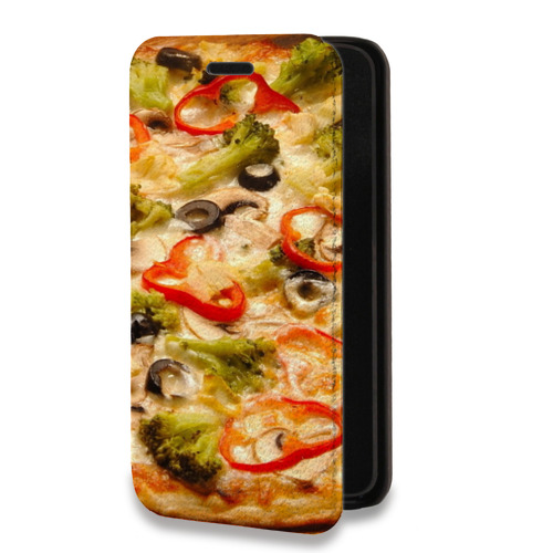 Дизайнерский горизонтальный чехол-книжка для Huawei Y5p Пицца