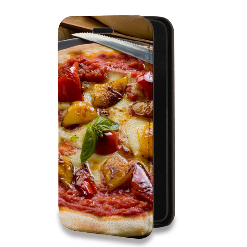 Дизайнерский горизонтальный чехол-книжка для Huawei Honor 10i Пицца