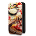 Дизайнерский горизонтальный чехол-книжка для Samsung Galaxy A30 Пицца