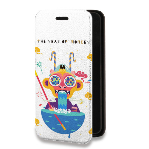 Дизайнерский горизонтальный чехол-книжка для Xiaomi Mi 11 Китайский Новый Год