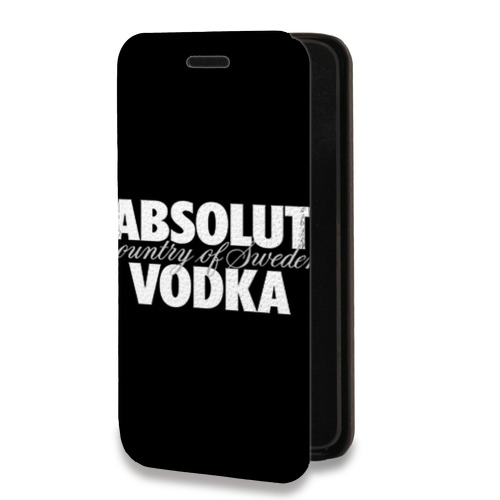 Дизайнерский горизонтальный чехол-книжка для Iphone 14 Absolut