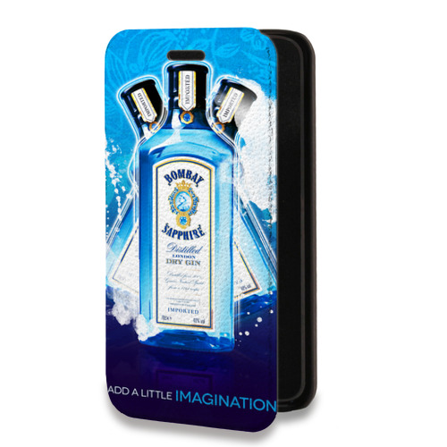 Дизайнерский горизонтальный чехол-книжка для Samsung Galaxy S22 Ultra Bombay Sapphire