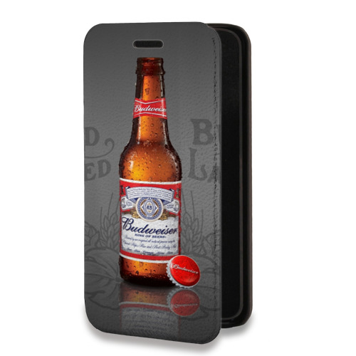 Дизайнерский горизонтальный чехол-книжка для Realme C11 Budweiser