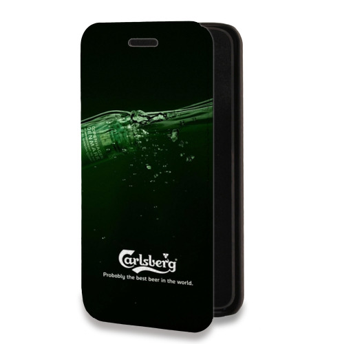 Дизайнерский горизонтальный чехол-книжка для Huawei P40 Pro Carlsberg