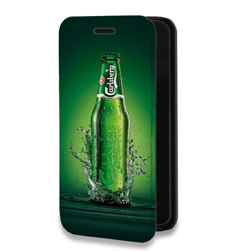 Дизайнерский горизонтальный чехол-книжка для Huawei Y5p Carlsberg