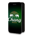 Дизайнерский горизонтальный чехол-книжка для Iphone 13 Mini Chang