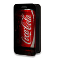 Дизайнерский горизонтальный чехол-книжка для Alcatel One Touch Idol 2 mini Coca-cola