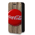 Дизайнерский горизонтальный чехол-книжка для Xiaomi RedMi Note 10 Coca-cola
