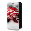 Дизайнерский горизонтальный чехол-книжка для Iphone 13 Mini Coca-cola