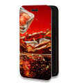 Дизайнерский горизонтальный чехол-книжка для Huawei Honor 50 Lite Coca-cola