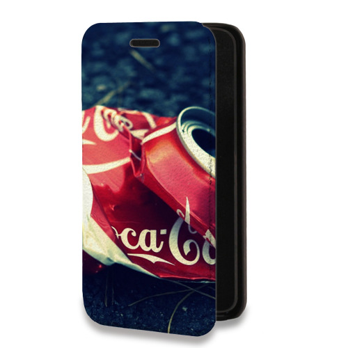 Дизайнерский горизонтальный чехол-книжка для Realme 7 Pro Coca-cola