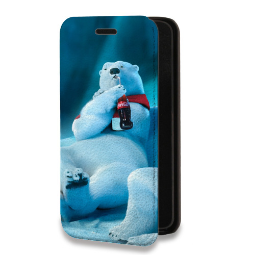 Дизайнерский горизонтальный чехол-книжка для Iphone 12 Pro Coca-cola