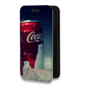 Дизайнерский горизонтальный чехол-книжка для Huawei Y5p Coca-cola