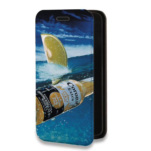 Дизайнерский горизонтальный чехол-книжка для Iphone 14 Corona