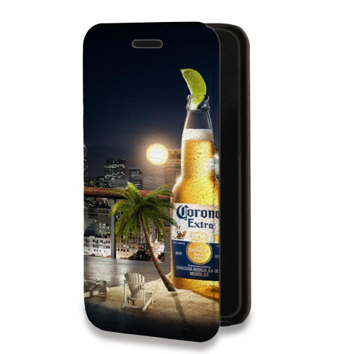 Дизайнерский горизонтальный чехол-книжка для Iphone 13 Mini Corona