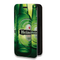 Дизайнерский горизонтальный чехол-книжка для Iphone 7 Plus / 8 Plus Heineken