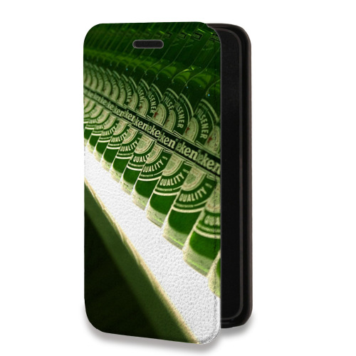 Дизайнерский горизонтальный чехол-книжка для Iphone 13 Mini Heineken