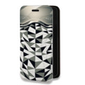Дизайнерский горизонтальный чехол-книжка для Huawei P40 Pro Маски Black White
