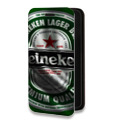 Дизайнерский горизонтальный чехол-книжка для Lenovo A6000 Heineken
