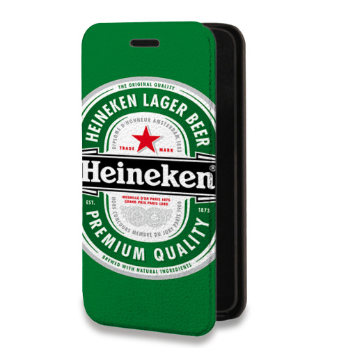 Дизайнерский горизонтальный чехол-книжка для Samsung Galaxy S10 Heineken