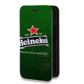 Дизайнерский горизонтальный чехол-книжка для Iphone 12 Pro Heineken