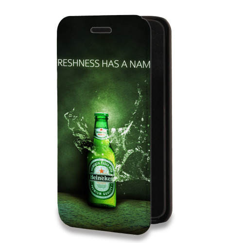 Дизайнерский горизонтальный чехол-книжка для Huawei P Smart (2019) Heineken