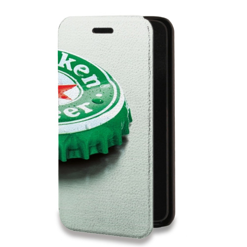 Дизайнерский горизонтальный чехол-книжка для Iphone 13 Mini Heineken