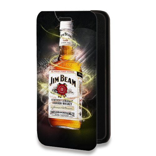 Дизайнерский горизонтальный чехол-книжка для Samsung Galaxy S22 Ultra Jim Beam