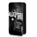 Дизайнерский горизонтальный чехол-книжка для Realme Narzo 30 5G Jack Daniels