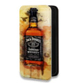 Дизайнерский горизонтальный чехол-книжка для Iphone 7 Jack Daniels
