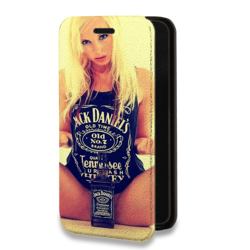 Дизайнерский горизонтальный чехол-книжка для Samsung Galaxy S10 Jack Daniels
