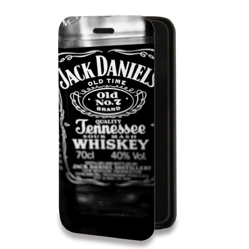 Дизайнерский горизонтальный чехол-книжка для Microsoft Lumia 640 XL Jack Daniels
