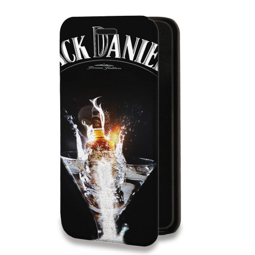Дизайнерский горизонтальный чехол-книжка для Iphone 14 Pro Max Jack Daniels