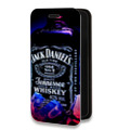 Дизайнерский горизонтальный чехол-книжка для Iphone 13 Mini Jack Daniels