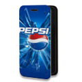 Дизайнерский горизонтальный чехол-книжка для Tecno Spark 8C Pepsi