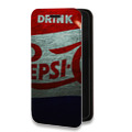 Дизайнерский горизонтальный чехол-книжка для Nokia 7 Pepsi