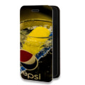 Дизайнерский горизонтальный чехол-книжка для Google Pixel 4a 5G Pepsi
