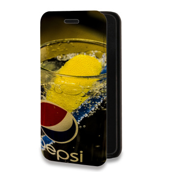 Дизайнерский горизонтальный чехол-книжка для Samsung Galaxy A6 Pepsi (на заказ)