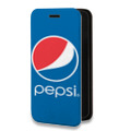 Дизайнерский горизонтальный чехол-книжка для Iphone 7 Plus / 8 Plus Pepsi