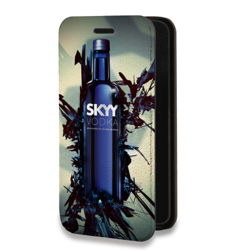 Дизайнерский горизонтальный чехол-книжка для Xiaomi RedMi Note 10 Skyy Vodka