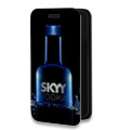 Дизайнерский горизонтальный чехол-книжка для Iphone 14 Plus Skyy Vodka