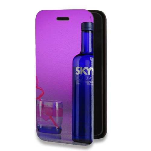 Дизайнерский горизонтальный чехол-книжка для Tecno Spark 8C Skyy Vodka
